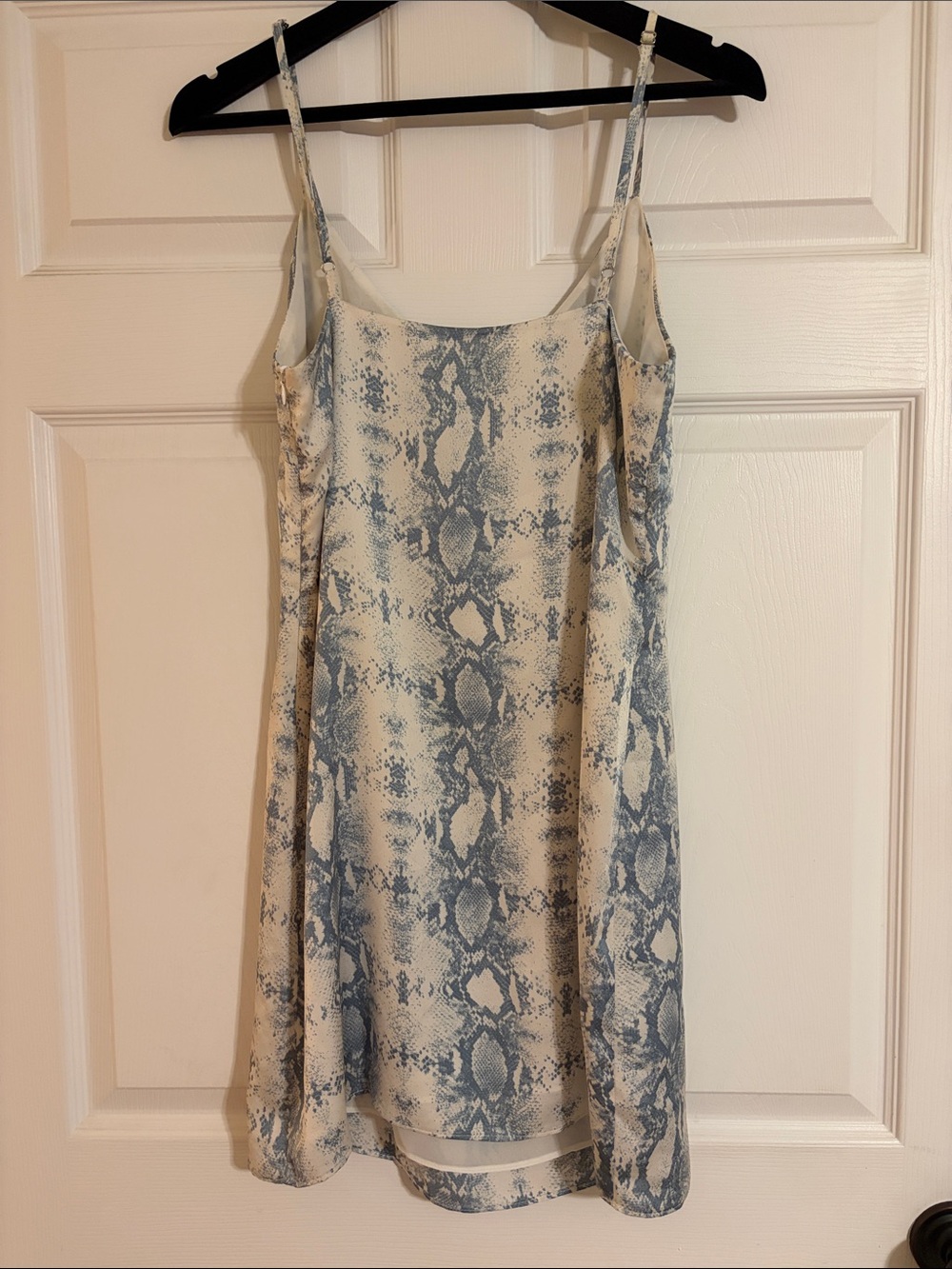 Storia Snakeskin Print Mini Slip Dress - Size L - Spring Wedding Guest Dress - Picture 5 of 11